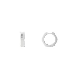 GUCCI Gucci Hexagonal Hoop Earrings Women Silver  for sale