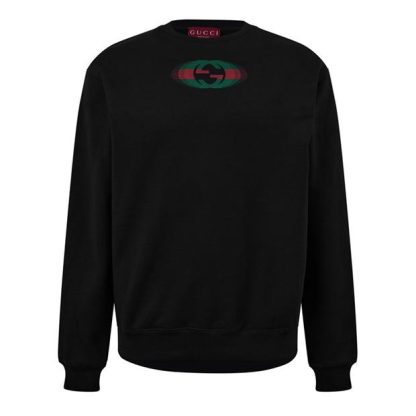 GUCCI Gucci Inter Logo Swt Sn44 Men Black/Mc  for sale