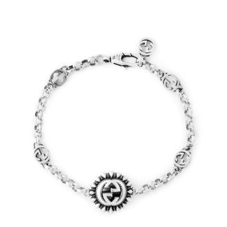 GUCCI Gucci Interlocking Bracelet 99 Unisex Silver  for sale