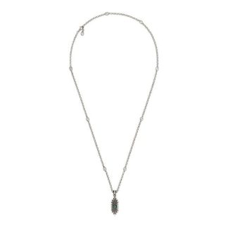 GUCCI Gucci  Interlocking Necklace Unisex Silver/Green  for sale