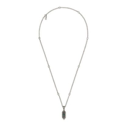 GUCCI Gucci  Interlocking Necklace Unisex Silver/Green  for sale