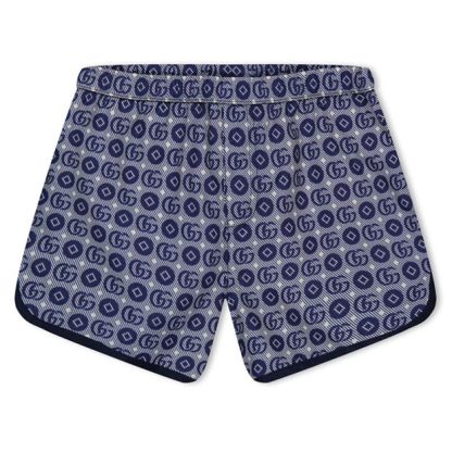 GUCCI Gucci Lgo Swim Shrt In42 Kids Blue 4262  for sale