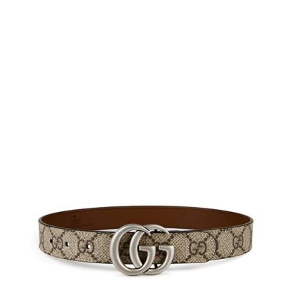 GUCCI Gucci Logo Belt Jn00 Unisex Beige 9742  for sale