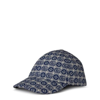 GUCCI Gucci Logo Cap Jn42 Men Blue 4268  for sale