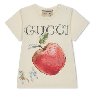 GUCCI Gucci Logo Tee In42 Kids Cream 9398  for sale