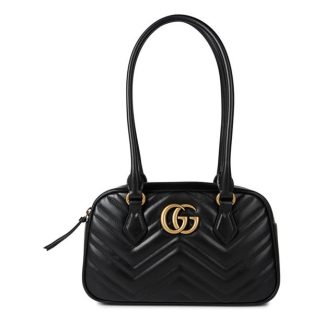 GUCCI Gucci Mrmnt S Hndl Ld44 Women Shoulder Bags Black for sale