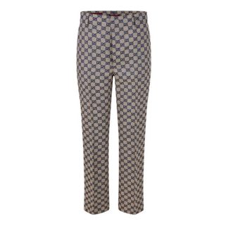 GUCCI Gucci Pants Ld43 Women Oatsmilk/Blue  for sale