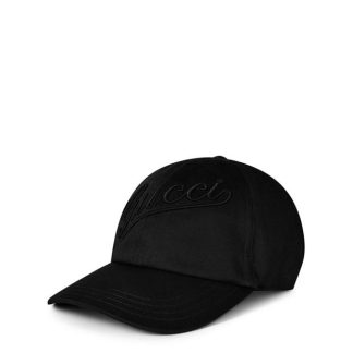 GUCCI Gucci Script Cap Sn44 Men Black  for sale