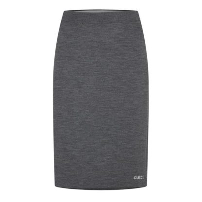 GUCCI Gucci Skirt Ld43 Women Grey Melange  for sale