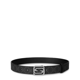 GUCCI Gucci Square G Belt Sn42 Unisex Black  for sale