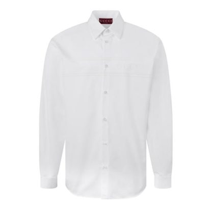 GUCCI Gucci Stripe L/S Sn44 Men White  for sale