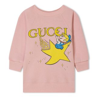 GUCCI Gucci The Jetsons Star Sweatshirt Kids Pale Pink 5611  for sale