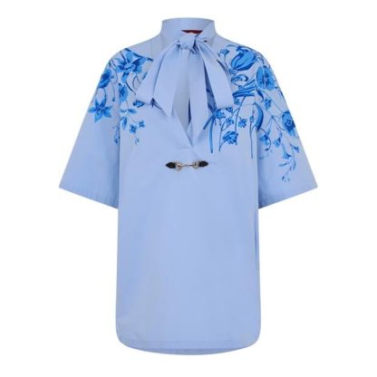 GUCCI Gucci Top Ld43 Women Baby Blue/Mix  for sale