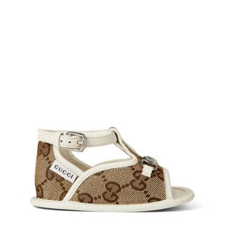 GUCCI Horsebit Sandals Babies Kids Beige/Wht 9760  for sale