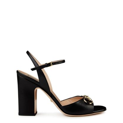 GUCCI Horsebit Sandals Women Black  for sale