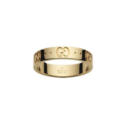 GUCCI Icon Thin 18ct Ring Unisex Yellow Gold  for sale