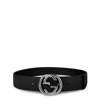 GUCCI Interlocking G Belt Unisex Nero  for sale