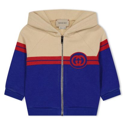 GUCCI Interlocking G Zip Hoodie Infants Kids Zip Hoodies Multi 7524 for sale