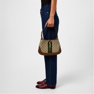 GUCCI Jackie 1961 Small Shoulder Bag Women Ebony/Brown  for sale