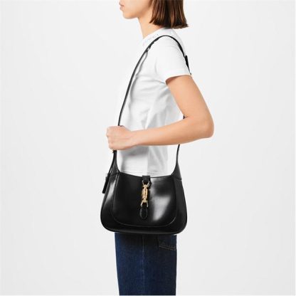 GUCCI Jackie 1961 Small Shoulder Bag Women Hobo Bags Black for sale