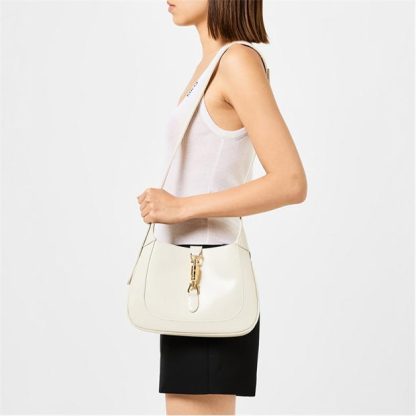 GUCCI Jackie 1961 Small Shoulder Bag Women Hobo Bags Mystic White for sale