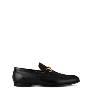 GUCCI Jordaan Leather Loafers Men Loafers Nero for sale