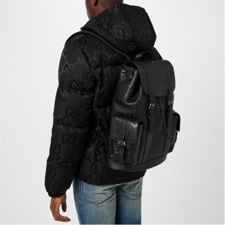 GUCCI Jumbo Gg Backpack Unisex Black  for sale