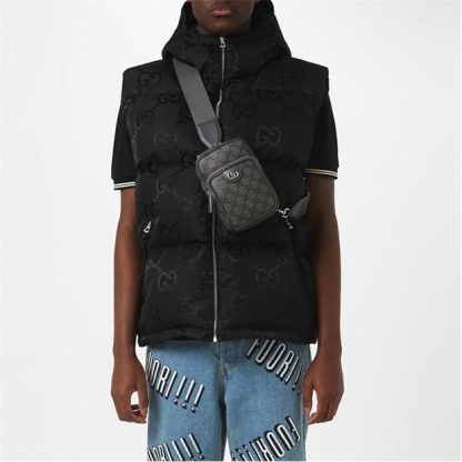 GUCCI Jumbo Gg Canvas Gilet Men Black 1000  for sale