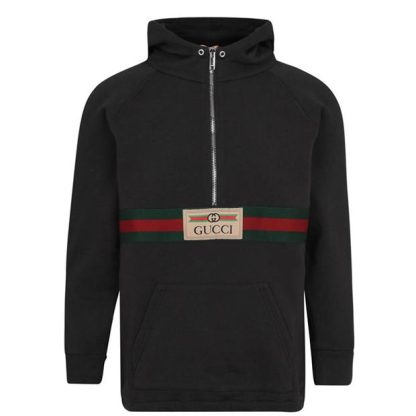 GUCCI Junior Logo Hood Jumper Kids Harrington Jackets Dark Grey 1073 for sale