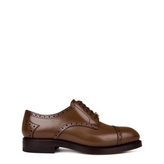 GUCCI Lace-Up Brogue Shoes Men Brown  for sale