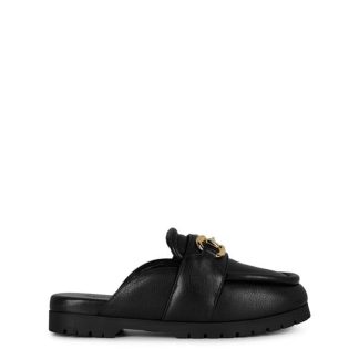 GUCCI Leather Horsebit Mules Women Black  for sale