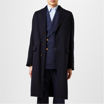 GUCCI Lightweight Web Overcoat Men Ink  for sale