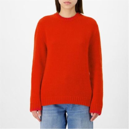 GUCCI Logo Knit Jumper Women Red/Ivory  for sale