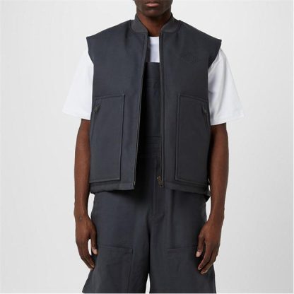 GUCCI Logo Reversible Gilet Men Mid Grey  for sale