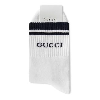 GUCCI Logo Socks Women White  for sale