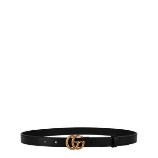 GUCCI Marmont Gg Thin Belt Women Black  for sale