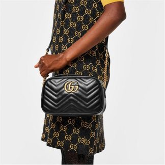 GUCCI Marmont Matelasse Mini Bag Women Crossbody Bags Nero for sale