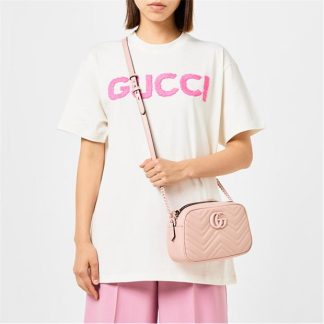 GUCCI Marmont Matelasse Mini Bag Women Crossbody Bags Perfect Pink for sale