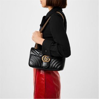 GUCCI Marmont Matelasse Small Bag Women Black 1000  for sale