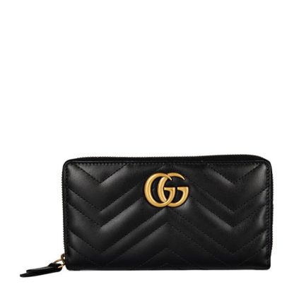 GUCCI Marmont Zip Purse Women Nero 1000  for sale