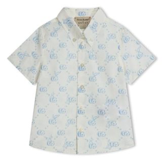 GUCCI Peter Rabbit X Gucci Cotton Shirt Infant Boys Kids Ivory 9183  for sale