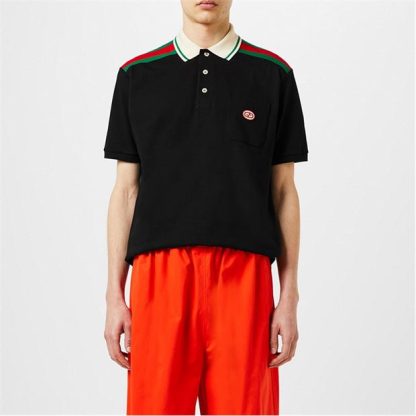 GUCCI Polo T-Shirt Men Black/Mix  for sale