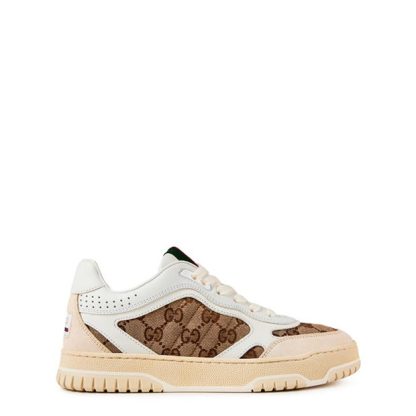 GUCCI Re-Web Trainers Women Low Trainers Ivory Beige for sale