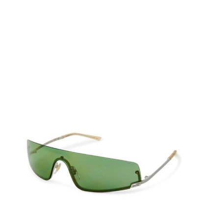 GUCCI Rectangle Sunglasses Women Rectangle Sunglasses Ivory/Green 003 for sale