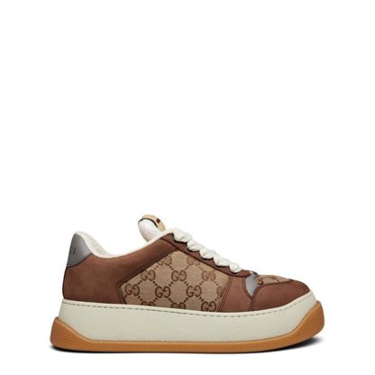 GUCCI Screener Gg Trainers Men High Tops Beige for sale