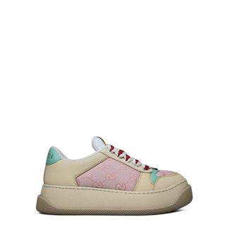 GUCCI Screener Sneakers Women Low Trainers Nude Pnk 5644 for sale