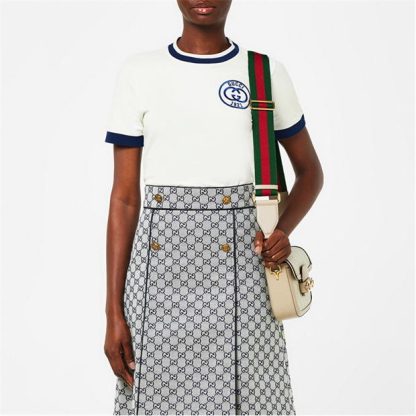 GUCCI Subtle Logo T-Shirt Women Slim Fit T-Shirts Sunlight 9088 for sale