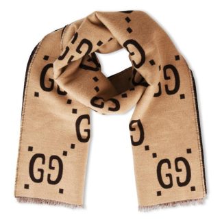 GUCCI Super Gg Scarf Unisex Scarves Beige 2179 for sale