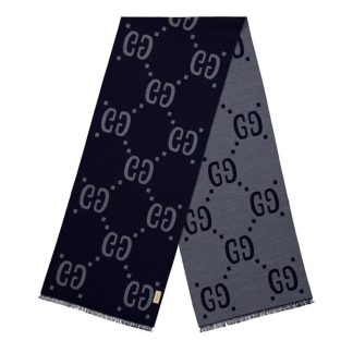 GUCCI Super Gg Scarf Unisex Scarves Grey for sale