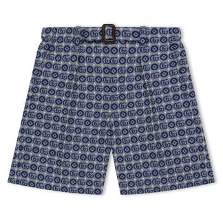 GUCCI Tailored Jacquard Shorts Juniors Kids Grey 4262  for sale